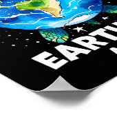 地球の日2025地球の海の亀の芸術を復元救T ポスター (角)