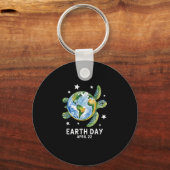 地球の日2025地球の海の亀のP救を復元 キーホルダー (正面)