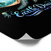 地球の日2025地球の海の亀Mを復元子供へ ポスター (角)