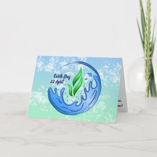 地球の日2025我々の力Our Planet Crest カード (正面)