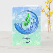 地球の日2025我々の力Our Planet Crest カード (黄色い花)