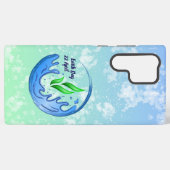 地球の日2025我々の力Our Planet Crest Samsung Galaxyケース (裏面横)