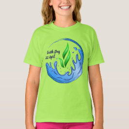地球の日2025我々の力Our Planet Crest Tシャツ