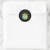 地球の日2025行くプラネティT'sあなたの地球の日かわいい ラウンドシール (バッグ)