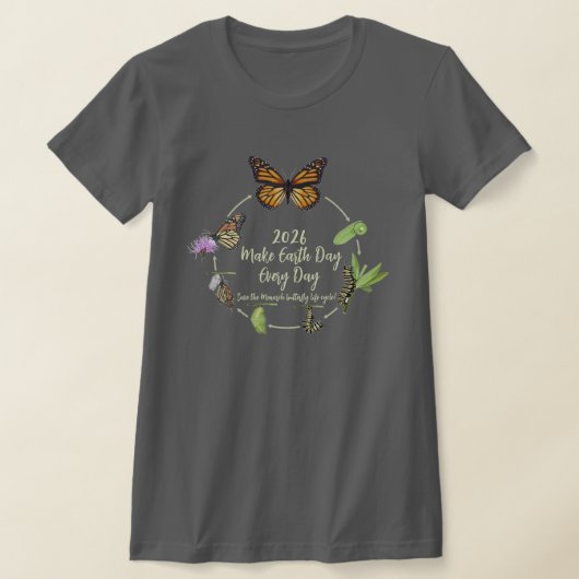 地球の日2026を毎日しよう Tシャツ (レイダウン)