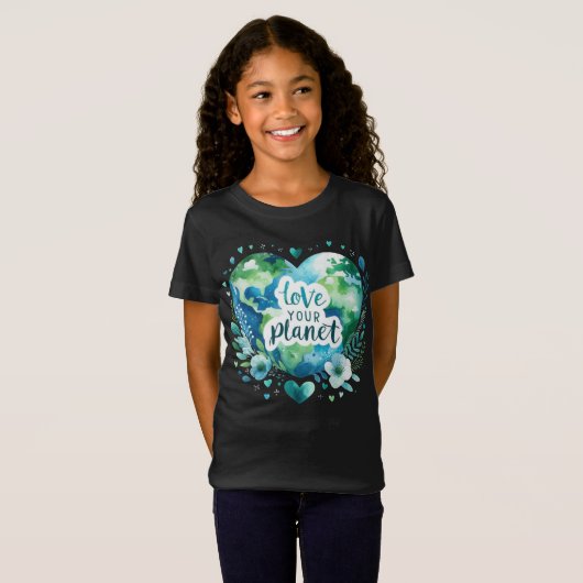 地球の日4月22日リサイクル救環境 Tシャツ (正面フル)