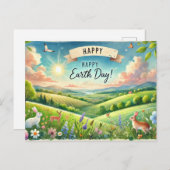 地球の日4月22日 ポストカード (正面/裏面)