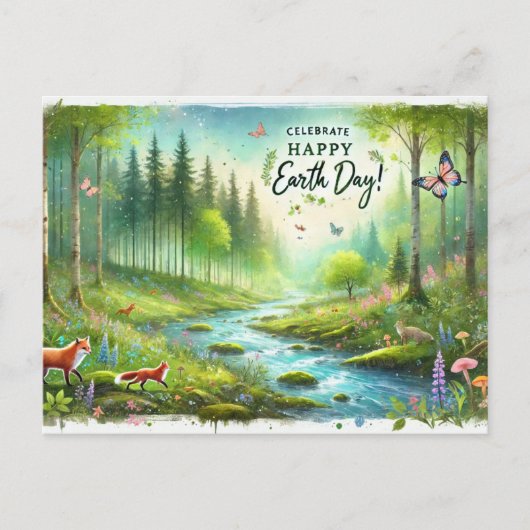 地球の日4月22日 ポストカード (正面)