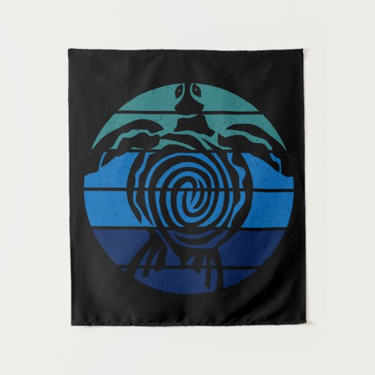 地球の日、ウミガメ、海の浄化 タペストリー (正面)