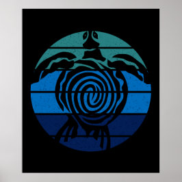 地球の日、ウミガメ、海の浄化 ポスター