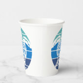 地球の日、ウミガメ、海の浄化 紙コップ (右)