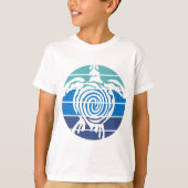 地球の日、ウミガメ、海の浄化 Tシャツ (正面)