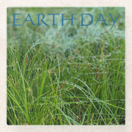 地球の日 ガラスコースター