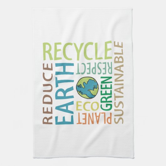 地球の日 キッチンタオル (縦)