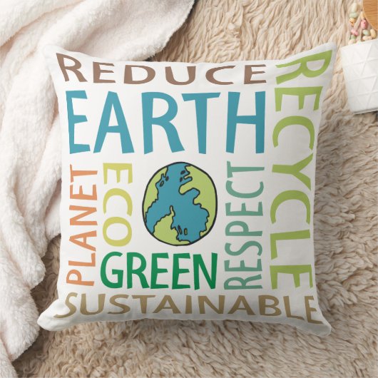 地球の日 クッション (ブランケット)