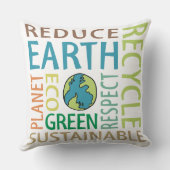 地球の日 クッション (裏面)