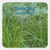 地球の日 スクエアシール (正面)