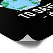 地球の日 – ストップ汚染 ポスター (角)