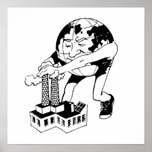 地球の日 – ストップ汚染 ポスター