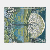 地球の日 フリースブランケット (正面(横))