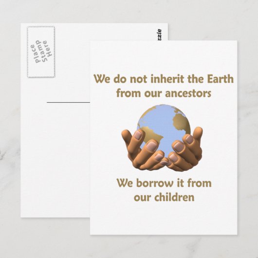 地球の日 ポストカード (正面/裏面)