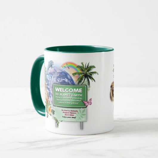地球の日 マグカップ (正面左)