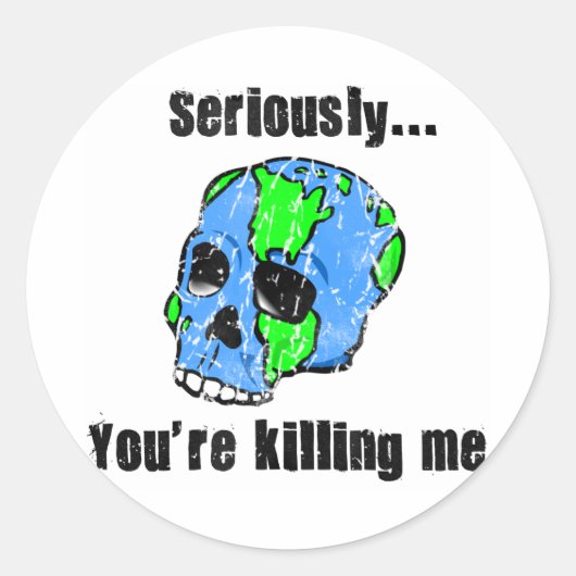 地球の日 ラウンドシール (正面)