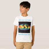 地球の日 - 世界の海面水温 Tシャツ (正面フル)