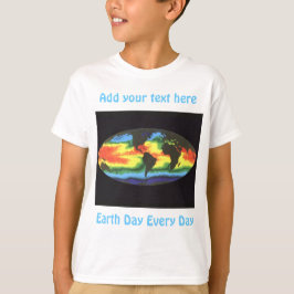地球の日 - 世界の海面水温 Tシャツ