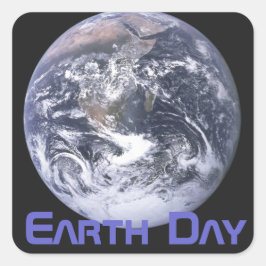 地球の日 – 全景の地球 スクエアシール