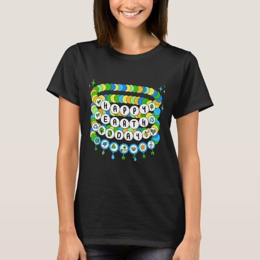 地球の日 友情ブレスレット 地球を守る子供たち Tシャツ (正面)