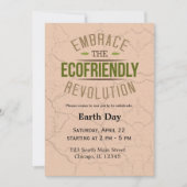 地球の日 招待状 (正面)