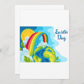 地球の日 招待状 (正面/裏面)