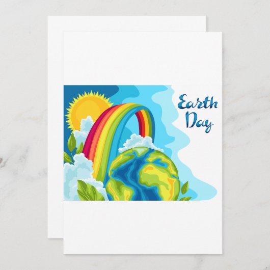 地球の日 招待状 (正面/裏面)