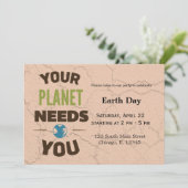 地球の日 招待状 (スタンド正面)