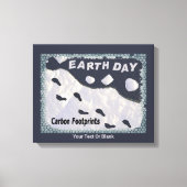 地球の日 – 炭素足跡 キャンバスプリント (正面)