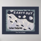 地球の日 – 炭素足跡 ポスター (正面)