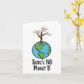 地球の日、環境の惑星B Tシャツがない カード (黄色い花)
