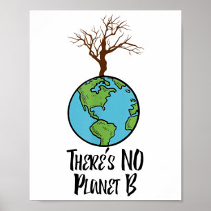 地球の日、環境の惑星B Tシャツがない ポスター