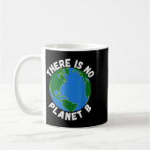 地球の日 環境保護 代替の惑星はない 地球を救おう コーヒーマグカップ (左)