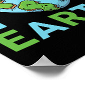 地球の日 – 私は愛の地球ハートキッズ幼児の男の子 ポスター (角)