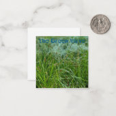 地球の日：緑の波 ノートカード (正面/裏面インサイチュ)