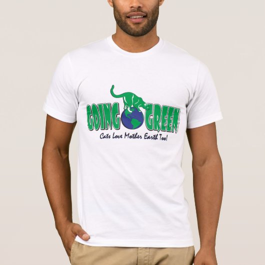 地球の日/緑 Tシャツ (正面)