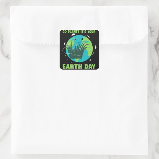 地球の日：行く惑星それはあなたの地球の日 スクエアシール (バッグ)