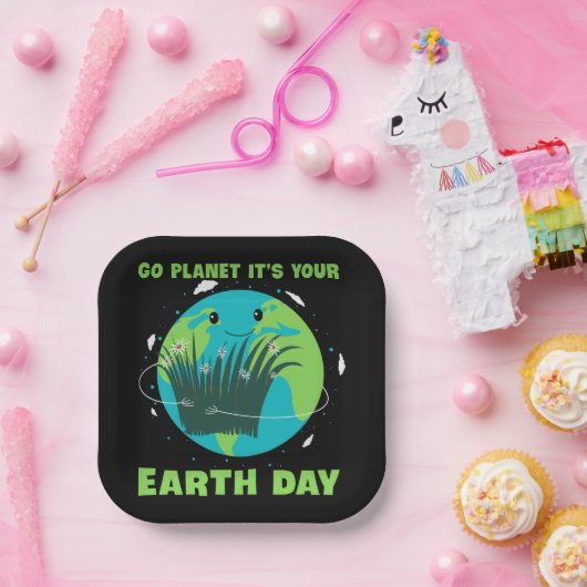 地球の日：行く惑星それはあなたの地球の日 ペーパープレート (パーティー)