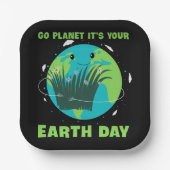 地球の日：行く惑星それはあなたの地球の日 ペーパープレート (正面)
