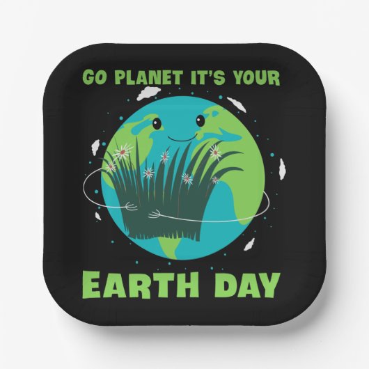 地球の日：行く惑星それはあなたの地球の日 ペーパープレート (正面)