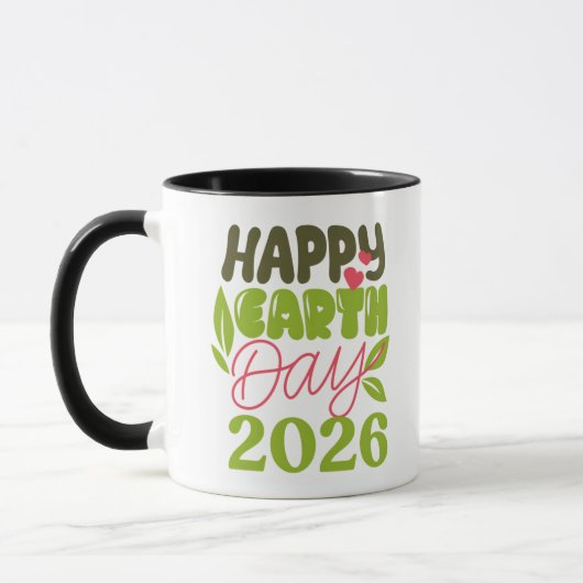 地球の日 2026年おめでとう マグカップ (左)