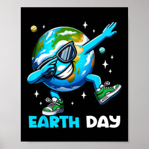 地球の日 – Dab Earth Dayおもしろい Kids Boys Dabbing ポスター