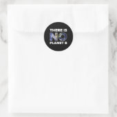 地球の日Tシャツは惑星Bがない – 男性と ラウンドシール (バッグ)